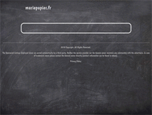 Tablet Screenshot of mariepapier.fr